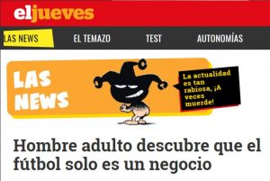 El Jueves se ríe del fútbol
