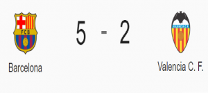 FC Barcelona 5 – Valencia CF 2
