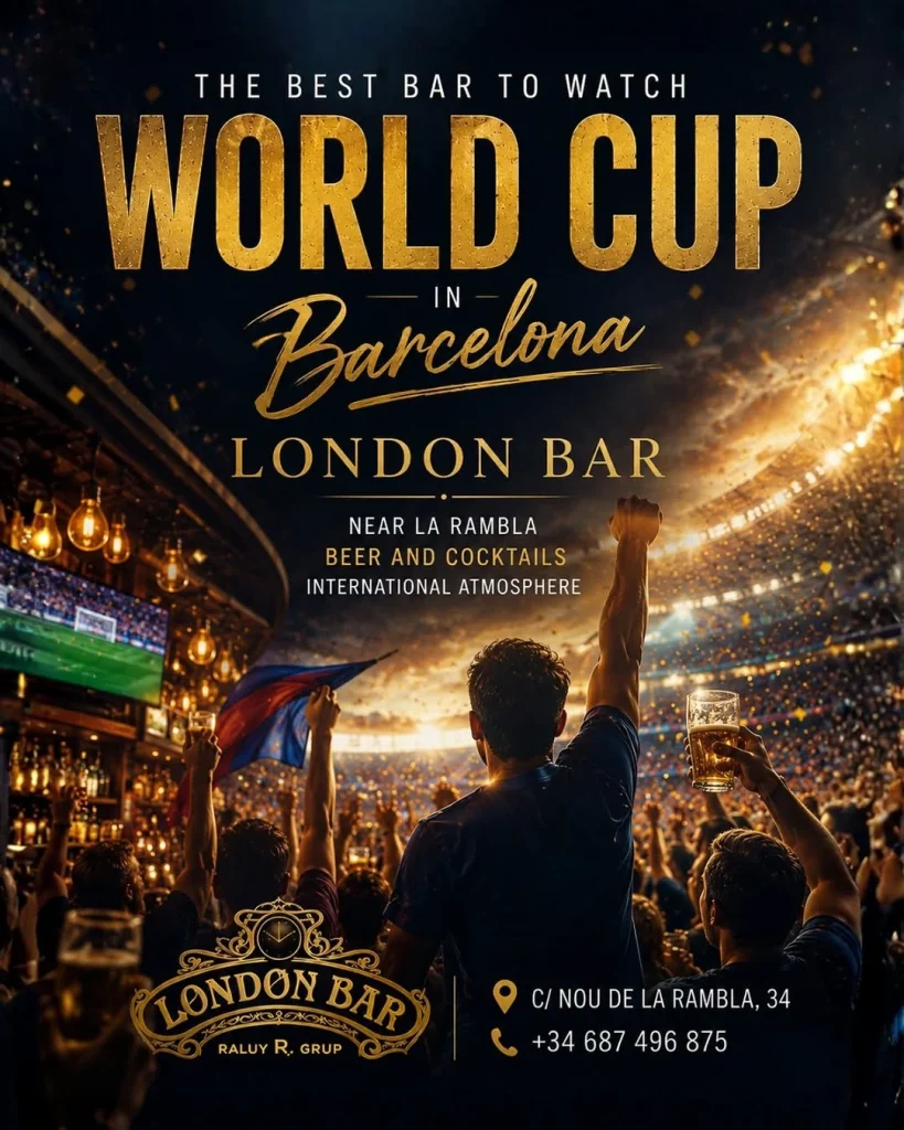 Ver el Mundial 2026 en Barcelona. Los partidos de la Selección en vivo.